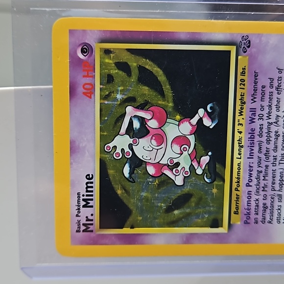 POKEMON~Mr. Mime Holo Rare # 6/64 Jungle - Picture 10 of 11